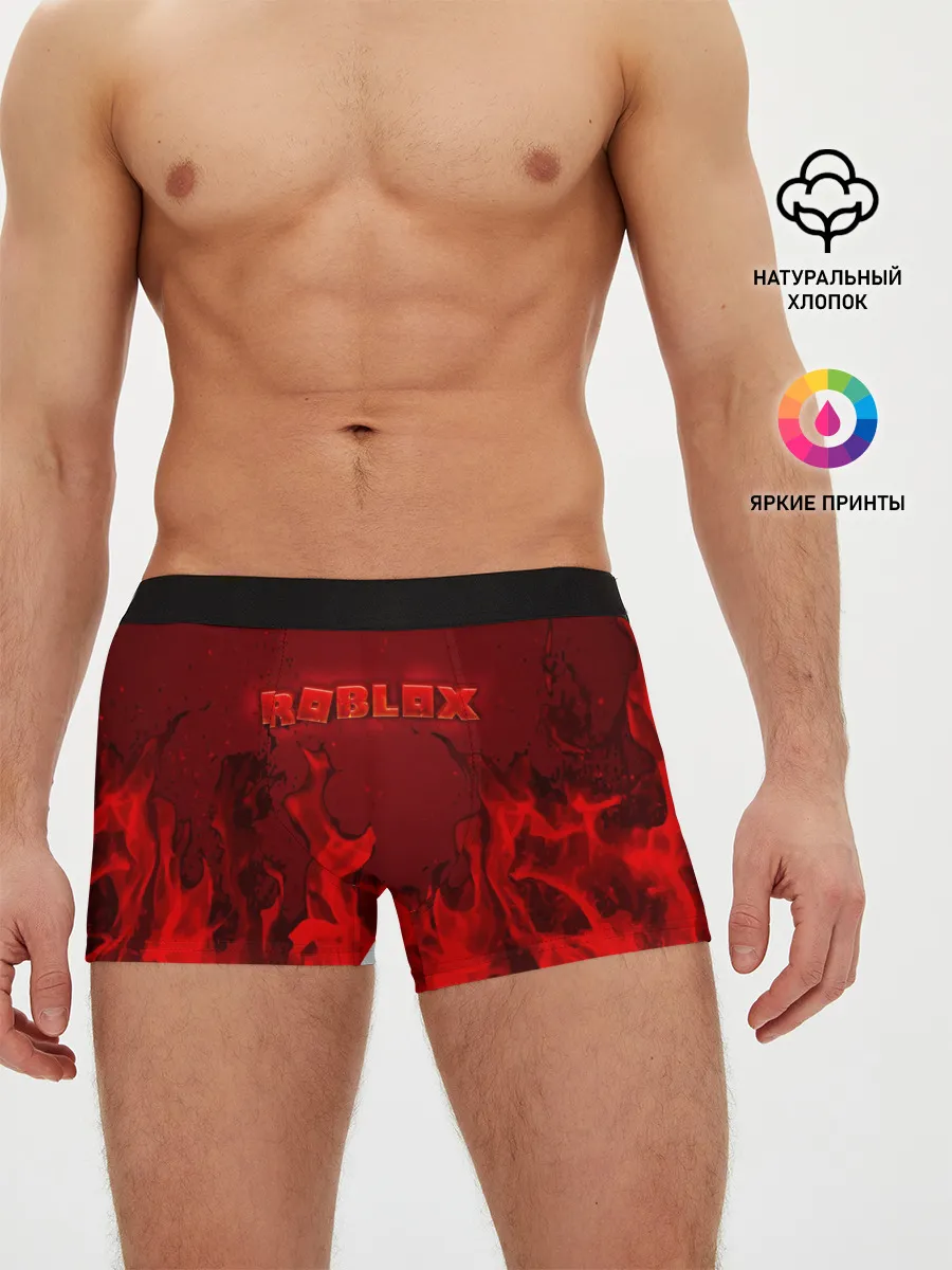 Мужские трусы боксеры / ROBLOX ОГОНЬ
