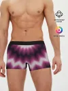 Мужские трусы боксеры / Черно-пурпурный калейдоскоп