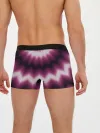 Мужские трусы боксеры / Черно-пурпурный калейдоскоп