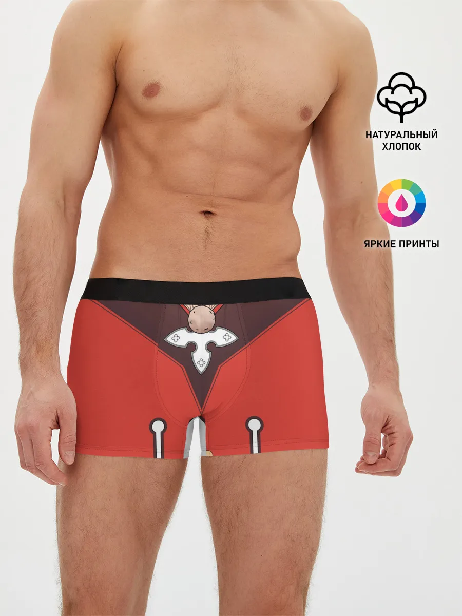 Мужские трусы боксеры / КОСТЮМ КЛИ | ГЕНШИН ИМПАКТ