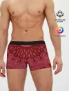 Мужские трусы боксеры / Красно-розовый калейдоскоп
