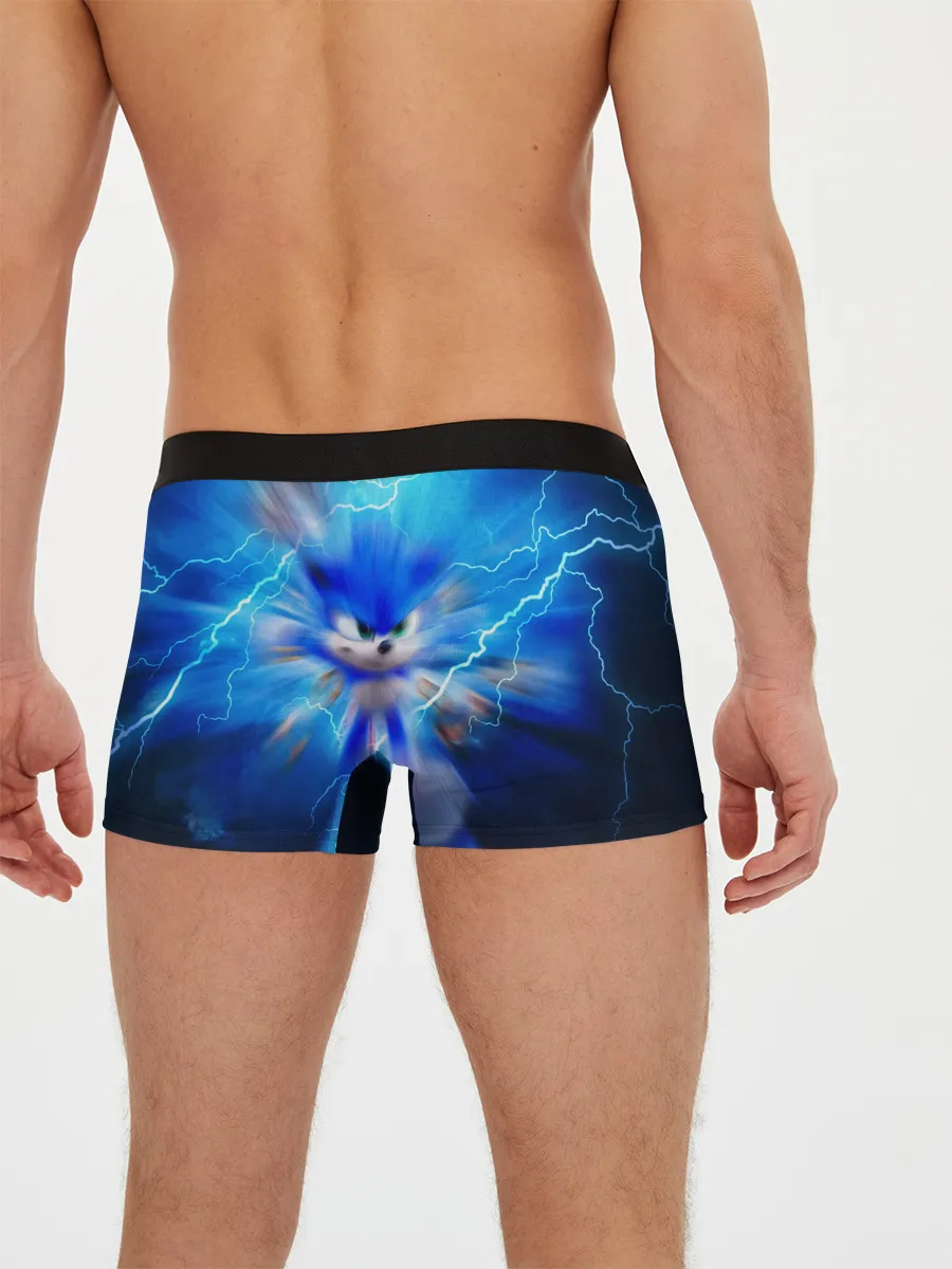 Мужские трусы боксеры / SONIC | СИНИЙ ЁЖ