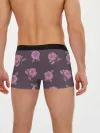 Мужские трусы боксеры / Камелии на вишневом фоне
