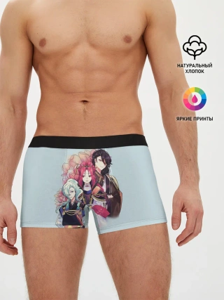 Мужские трусы боксеры / Манхва, Облачный цветок