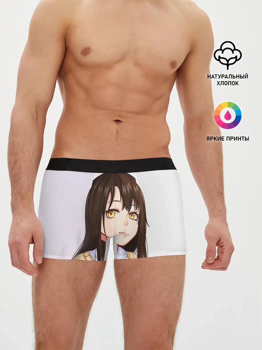 Мужские трусы боксеры / Девочка, которая видит это Мико Ёцуя