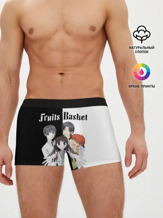 Мужские трусы боксеры / Корзинка фруктов персонажи