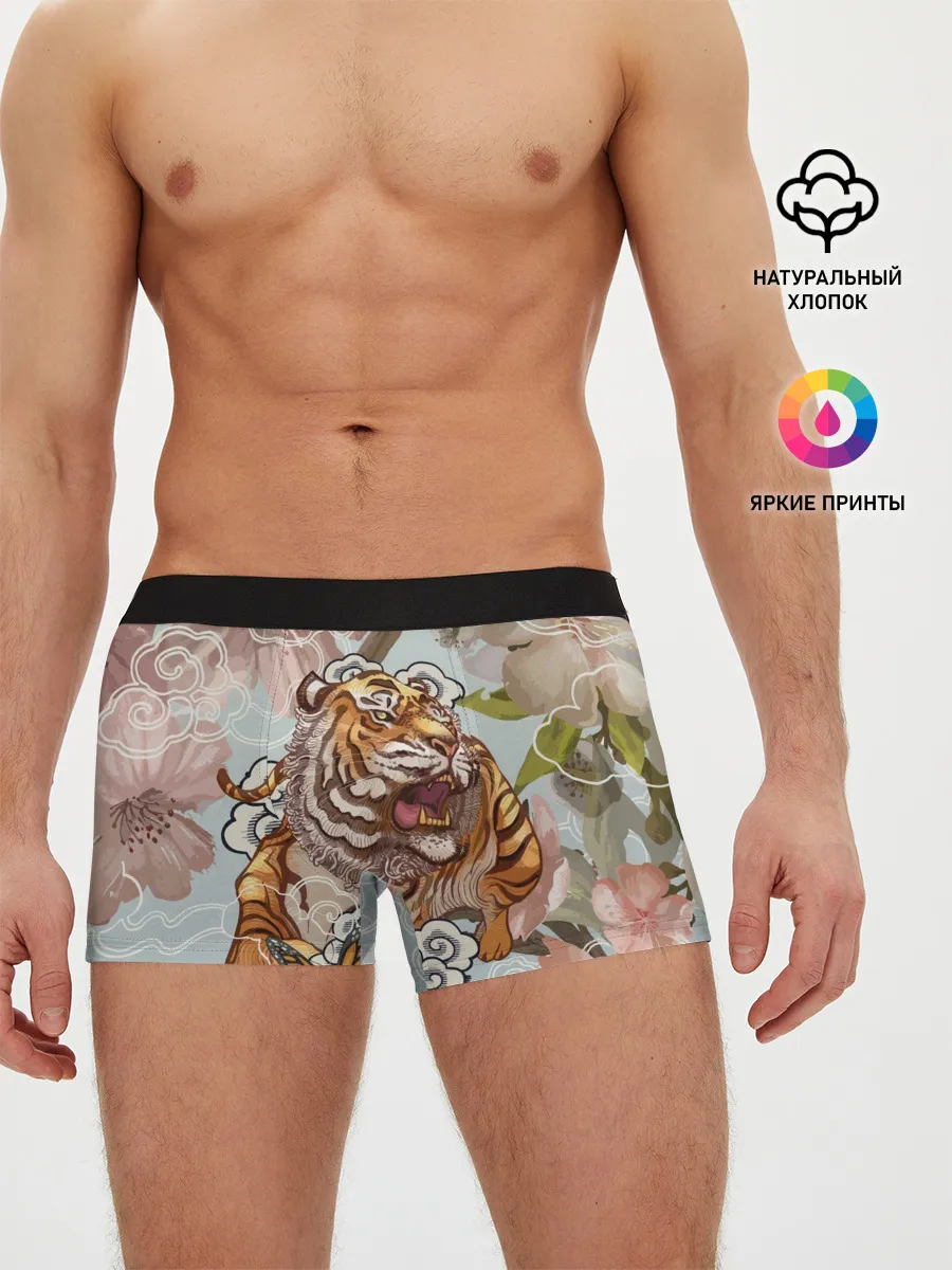 Мужские трусы боксеры / Тигр в облаках