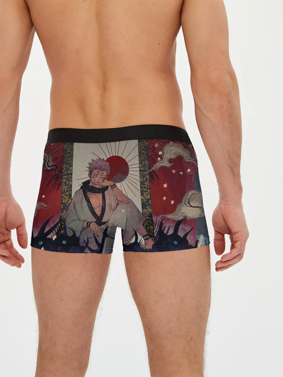 Мужские трусы боксеры / Задумчивый Сукуна