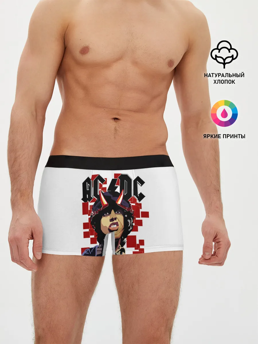 Мужские трусы боксеры / AC/DC Ангус Янг