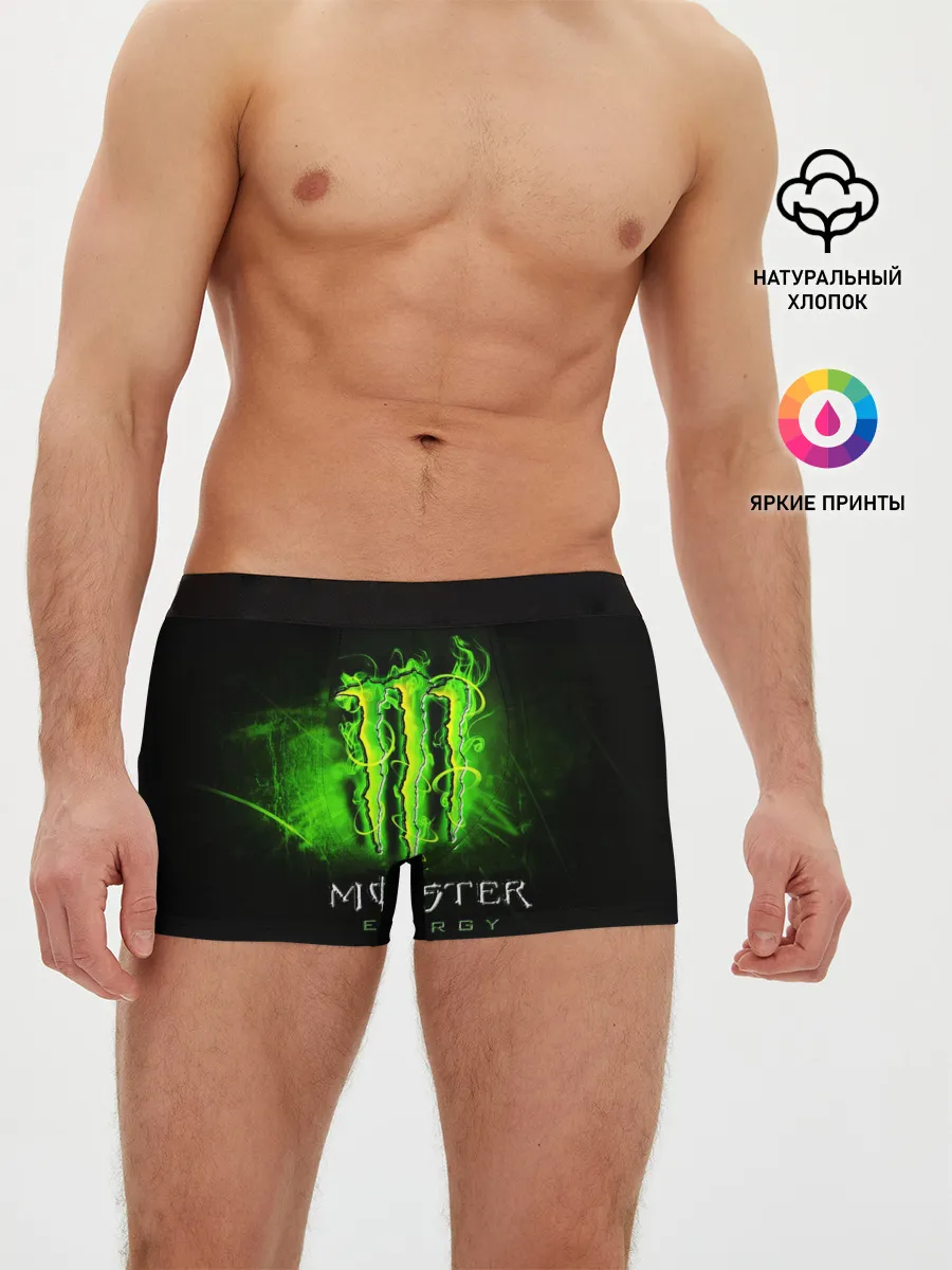 Мужские трусы боксеры / MONSTER ENERGY NEON | НЕОН
