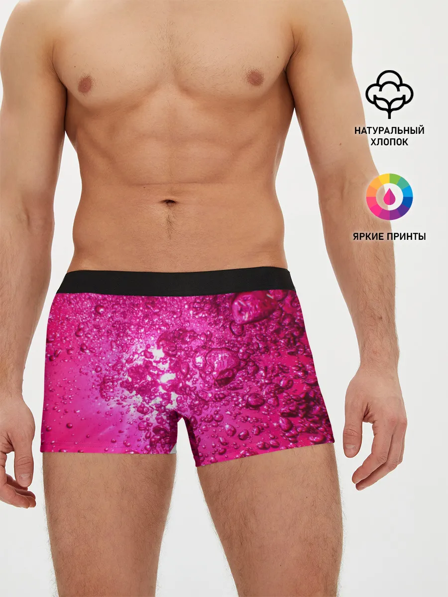 Мужские трусы боксеры / Розовые Пузырьки