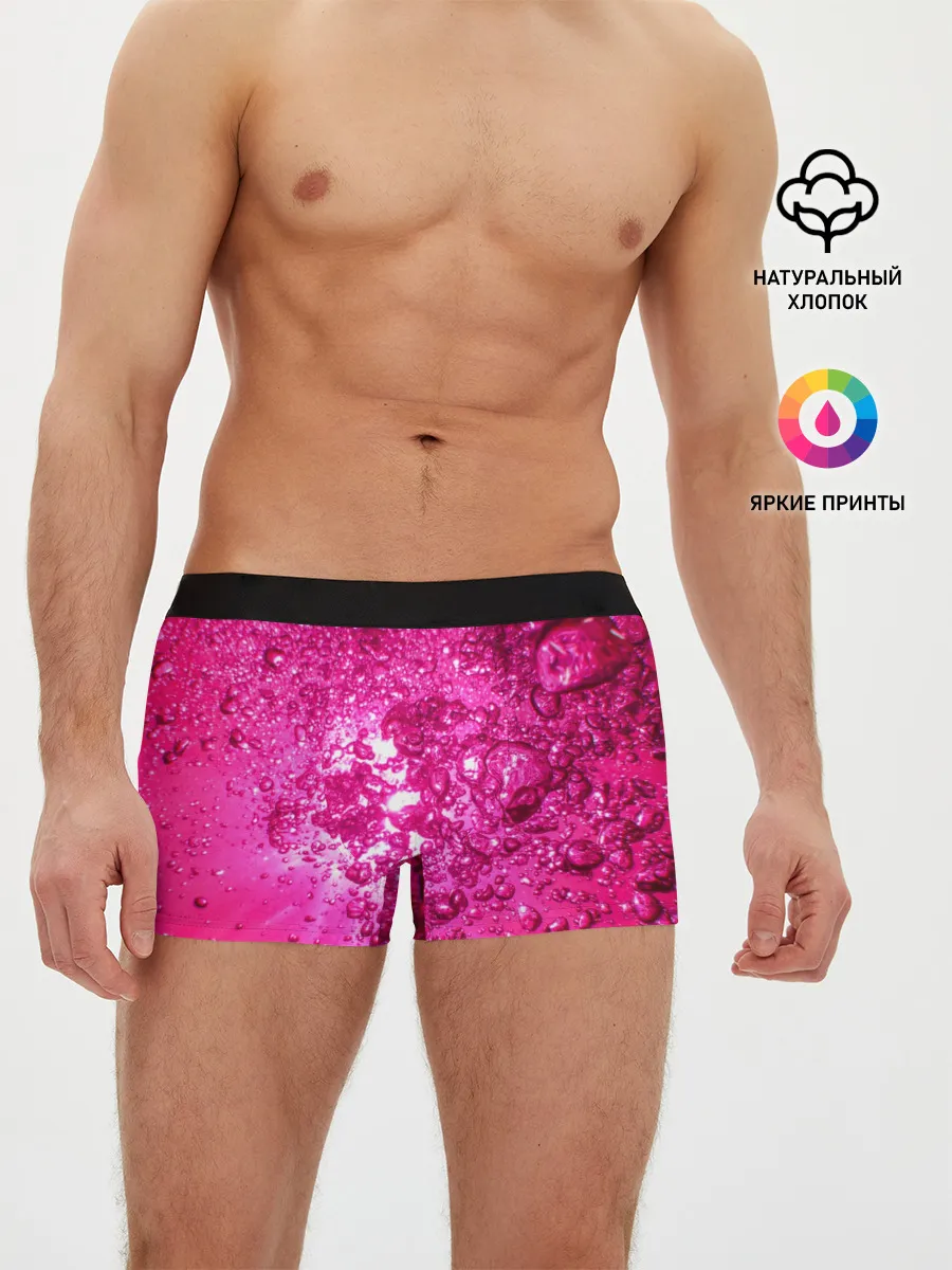 Мужские трусы боксеры / Розовые Пузырьки