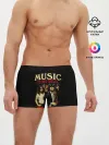 Мужские трусы боксеры / MUSYC IS MY DRUG and AC/DC IS MY DEALER