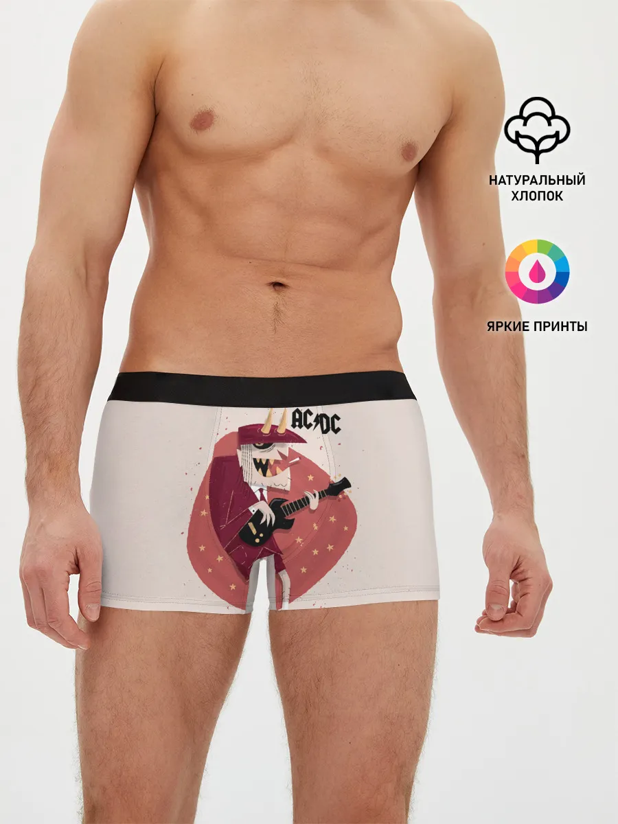 Мужские трусы боксеры / Ангус Янг AC/DC