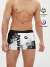 Мужские трусы боксеры / BMW | БМВ РАЗРЕЗАННОЕ ЛОГО