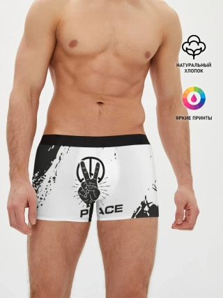 Мужские трусы боксеры / Peace | Мир