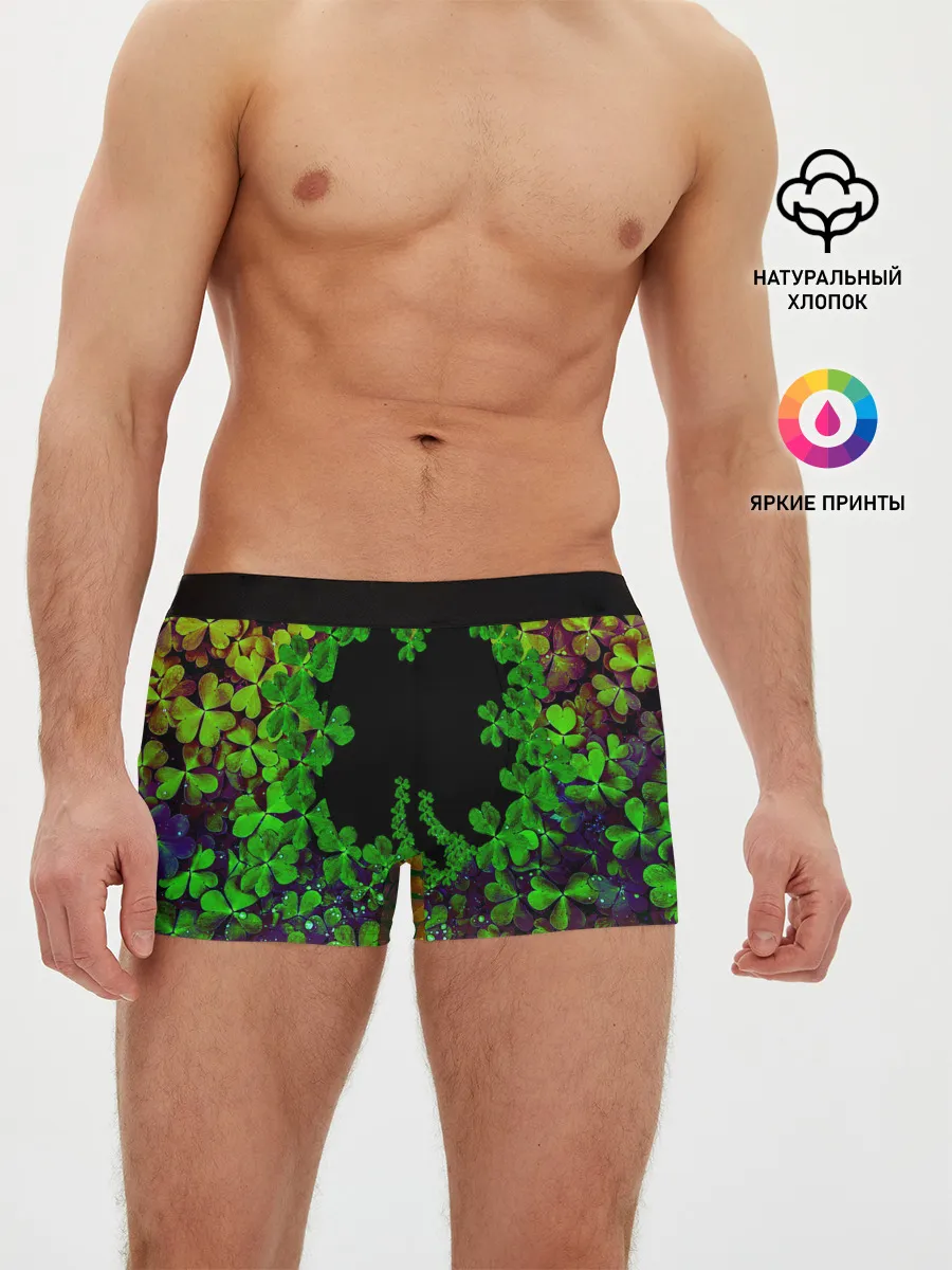 Мужские трусы боксеры / Четырехлистный Клевер