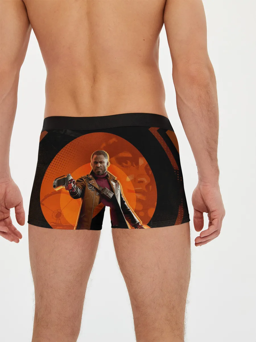 Мужские трусы боксеры / Кольт на фоне Джулианны