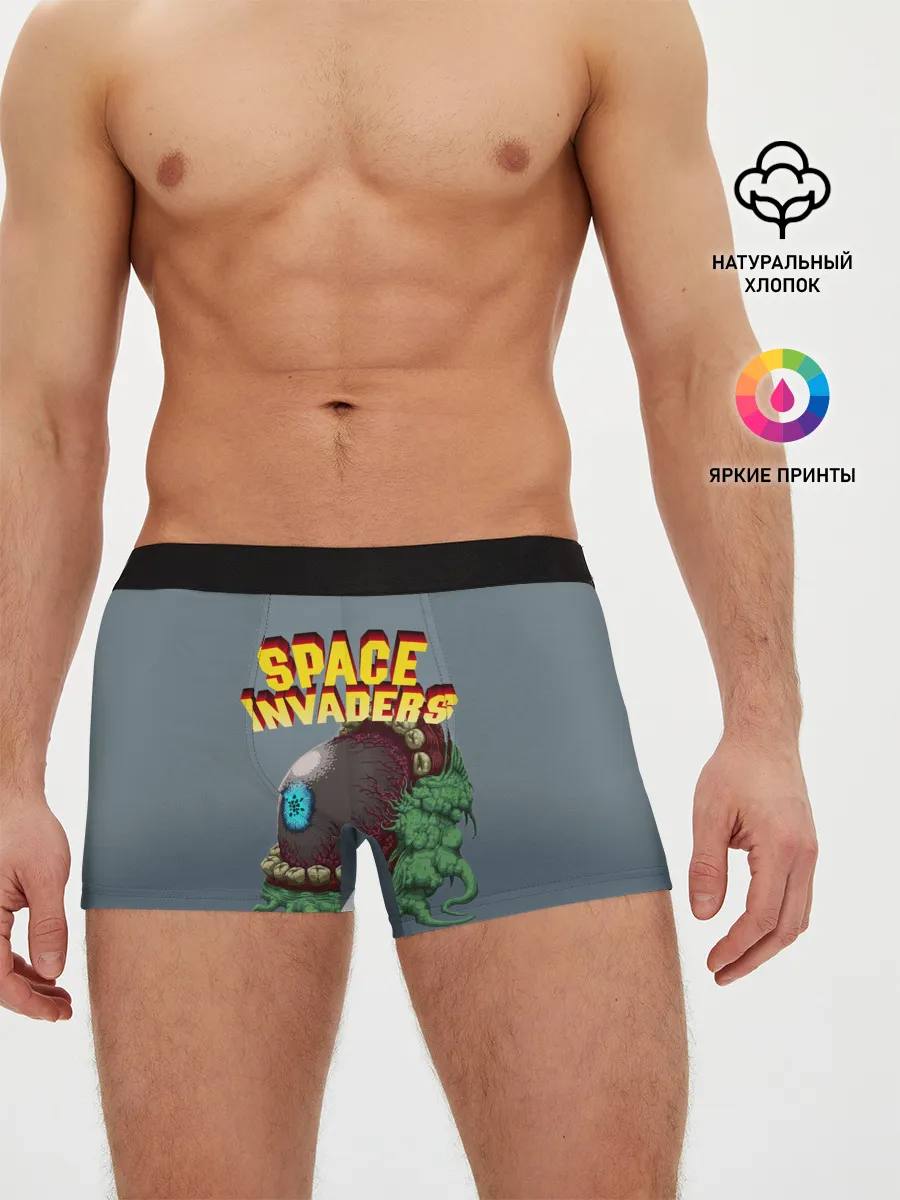 Мужские трусы боксеры / Boss | Space Invaders | Old game