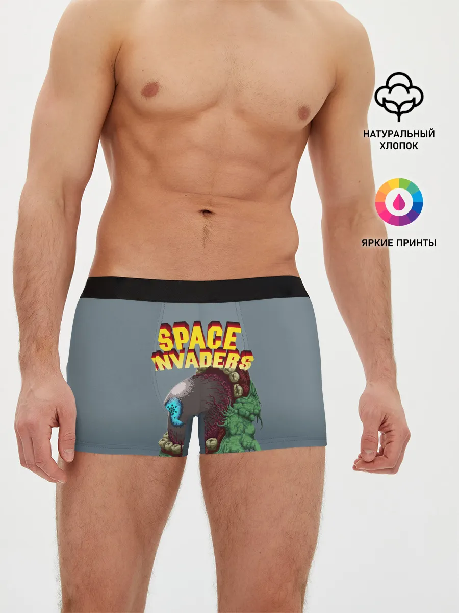 Мужские трусы боксеры / Boss | Space Invaders | Old game