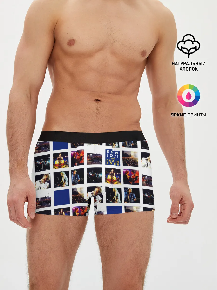 Мужские трусы боксеры / The Crush Tour - Bon Jovi