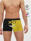 Мужские трусы боксеры / Yellow and black smile