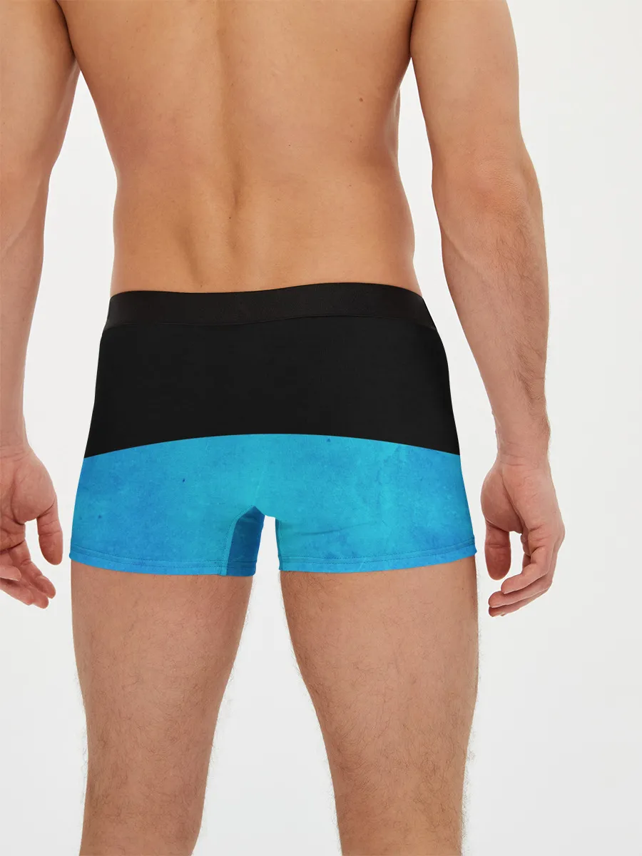 Мужские трусы боксеры / Smail Blue