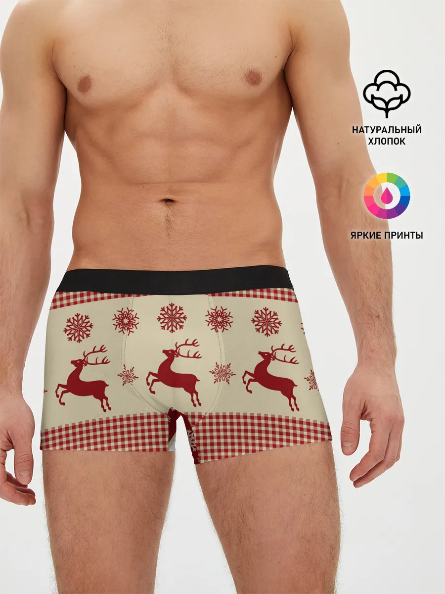 Мужские трусы боксеры / Олени