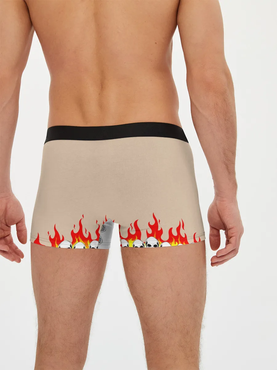 Мужские трусы боксеры / Черепа в Огне