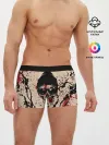 Мужские трусы боксеры / Череп Хипстер Брызги Краски