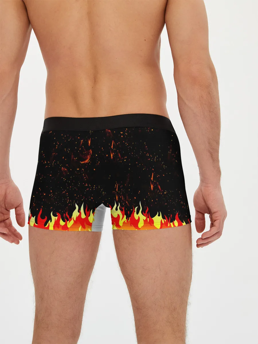 Мужские трусы боксеры / Пылающий Череп