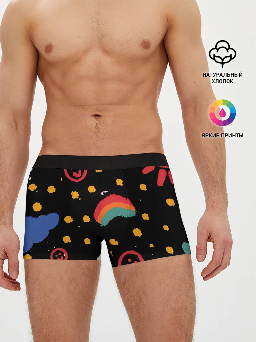 Мужские трусы боксеры / красочное детство