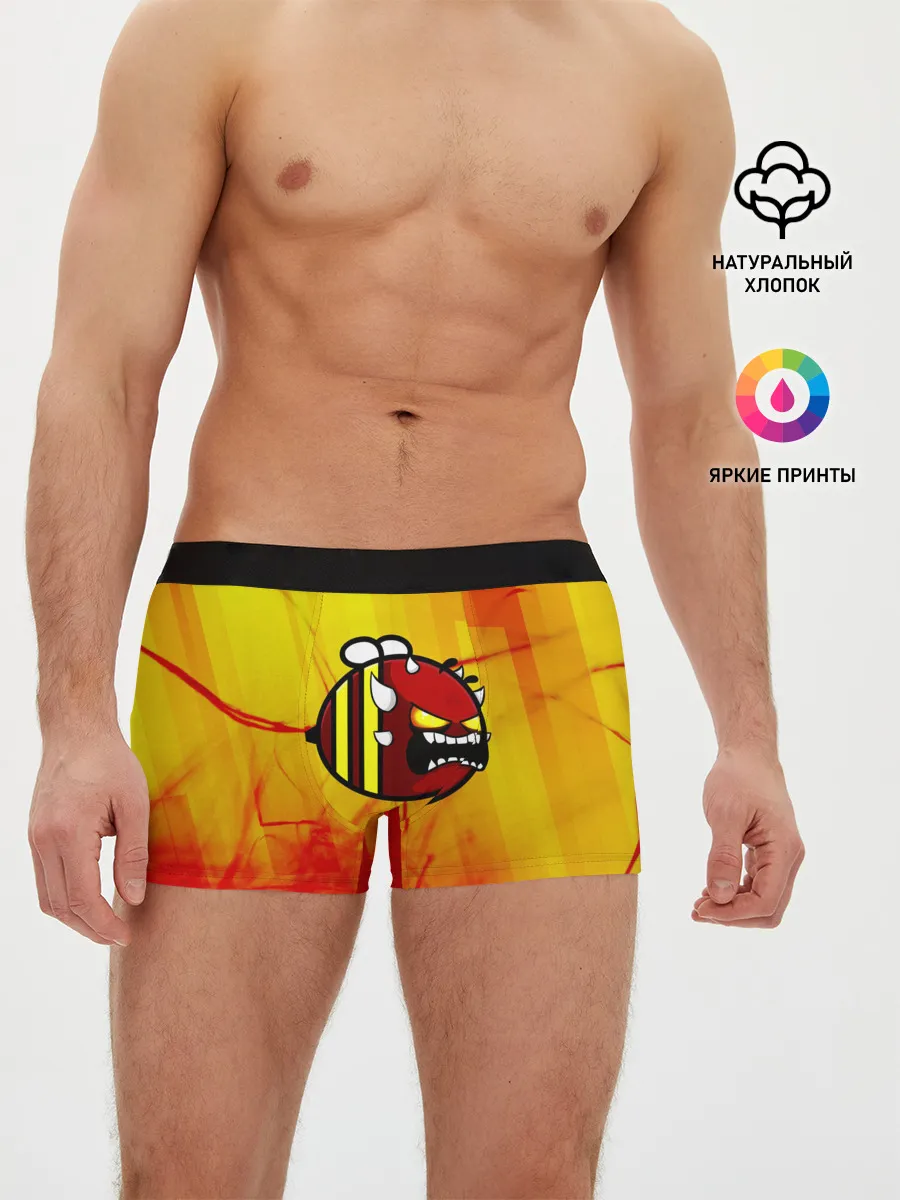 Мужские трусы боксеры / Geometry Dash | Red Demon