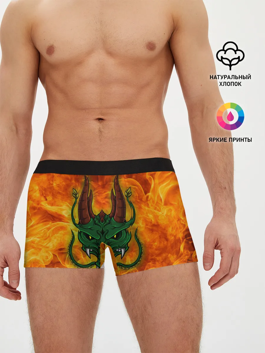 Мужские трусы боксеры / Японский дракон | Japanese Dragon