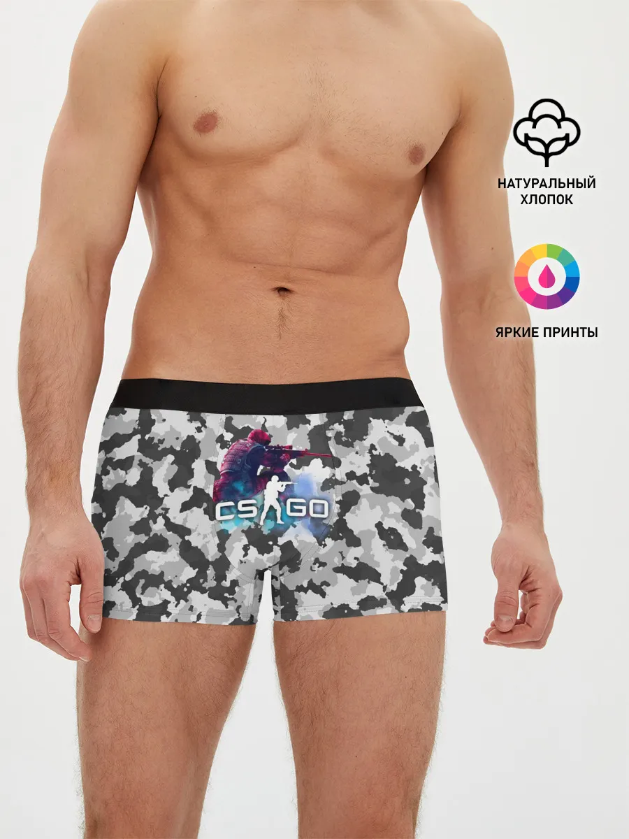 Мужские трусы боксеры / Хэдшoт-CS:GO