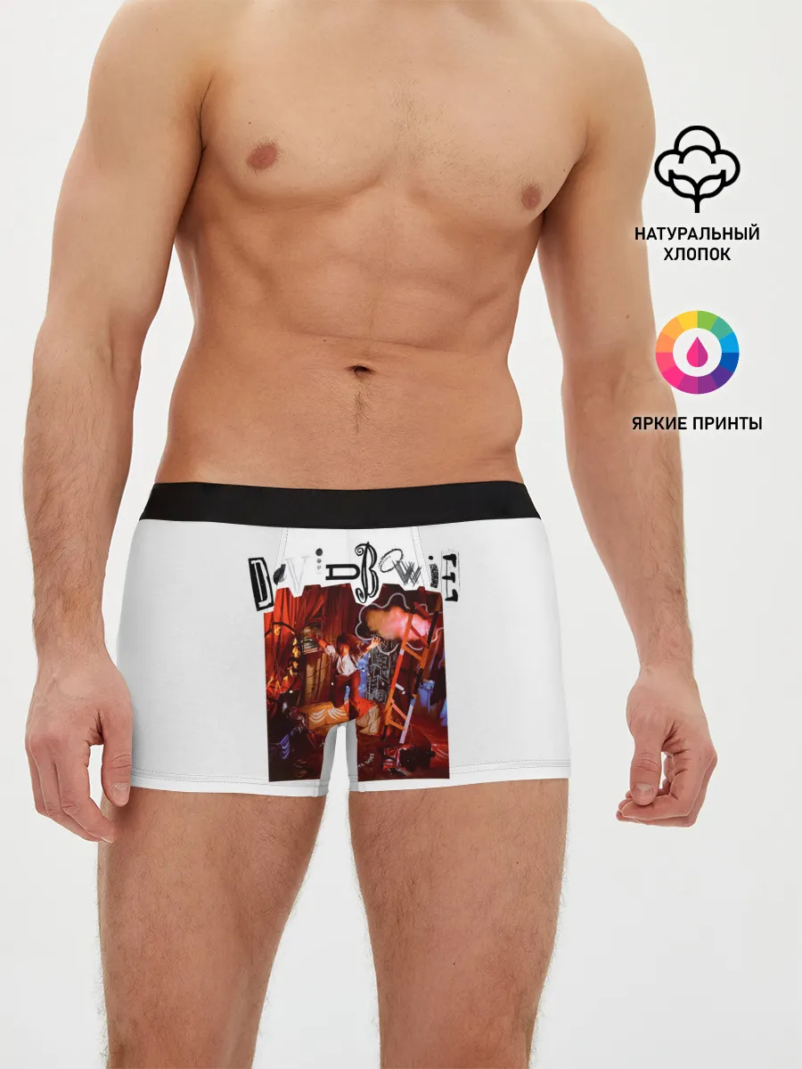 Мужские трусы боксеры / Never Let Me Down - David Bowie