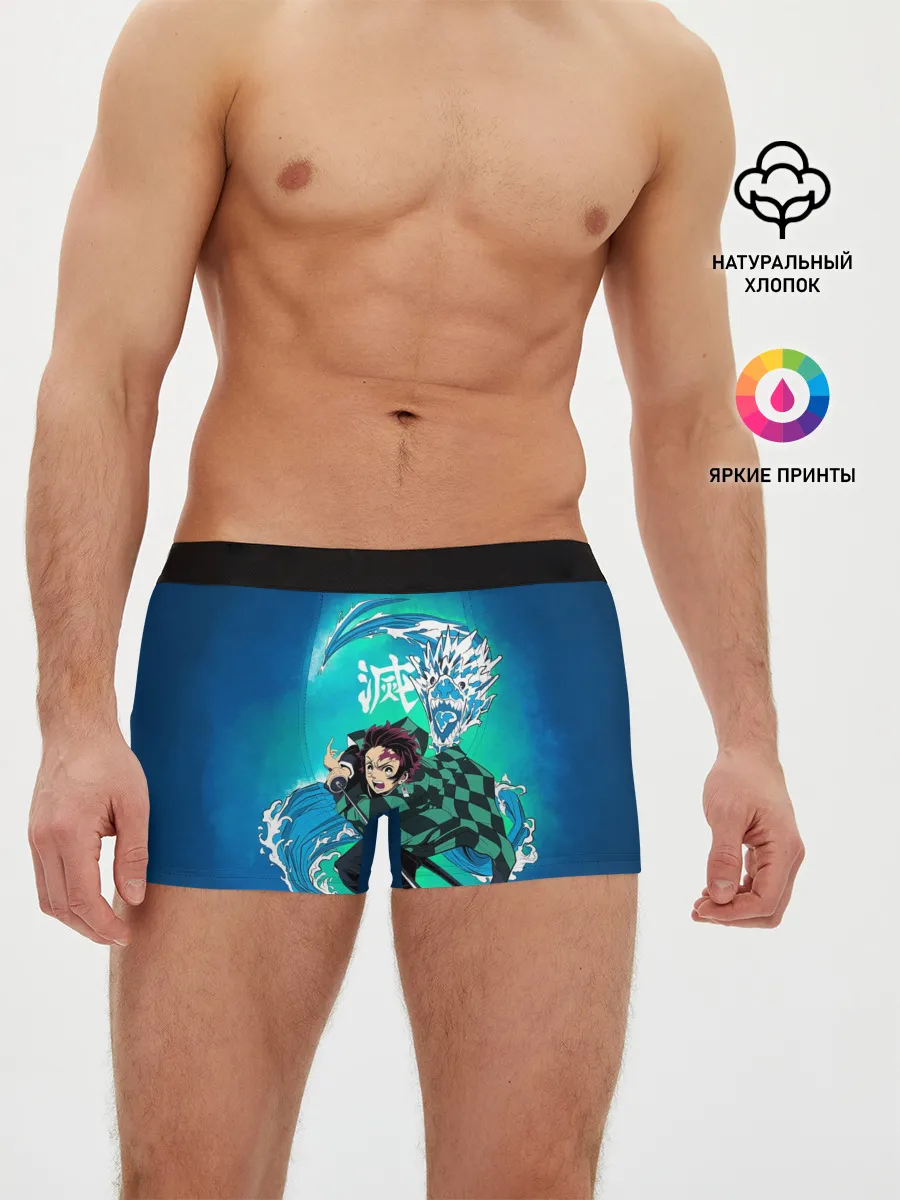 Мужские трусы боксеры / Тандзиро Камадо с мечом