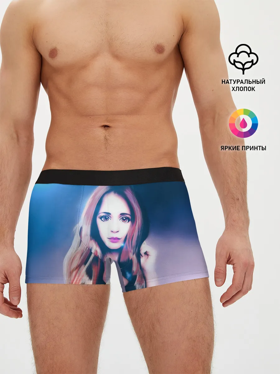 Мужские трусы боксеры / Девушка с большими глазами
