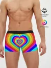 Мужские трусы боксеры / Цветные сердца | Colored hearts