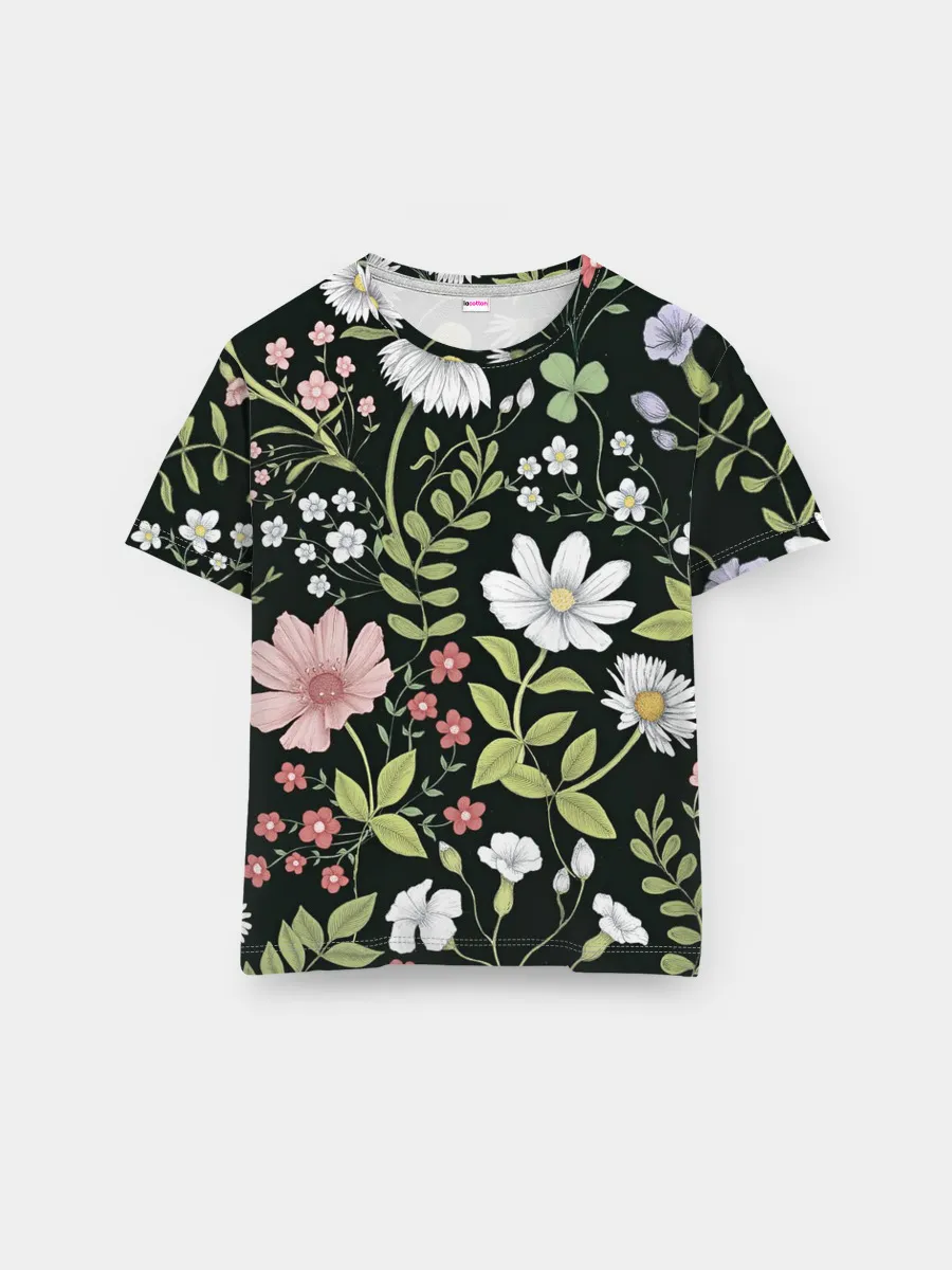 Мужская базовая футболка / Полевые цветы