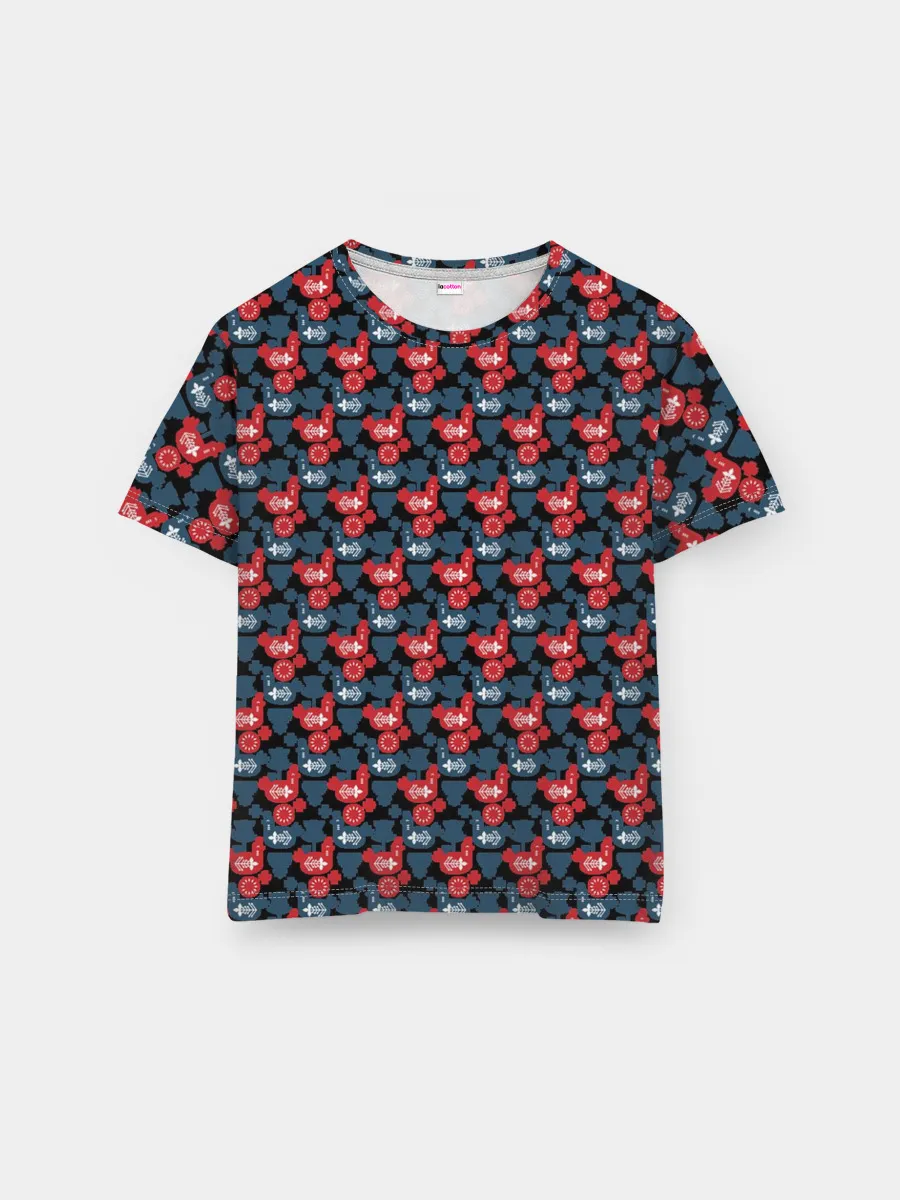 Мужская базовая футболка / Птичьи узоры