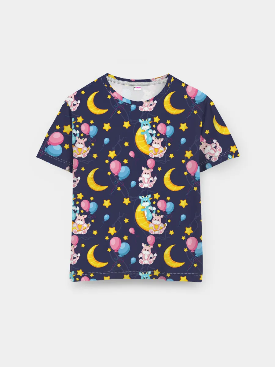 Мужская базовая футболка / Ночные дракончики