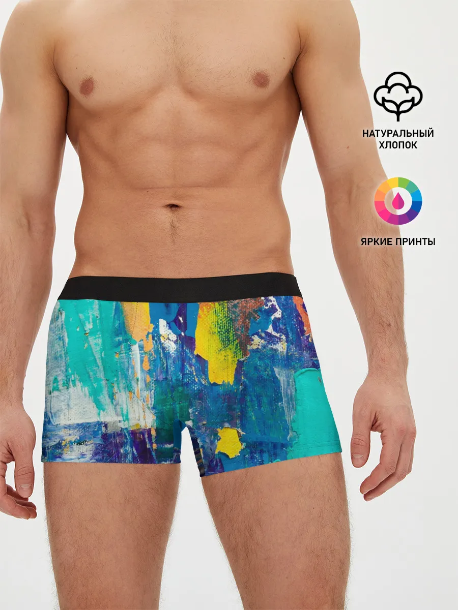 Мужские трусы боксеры / Краской по ткани