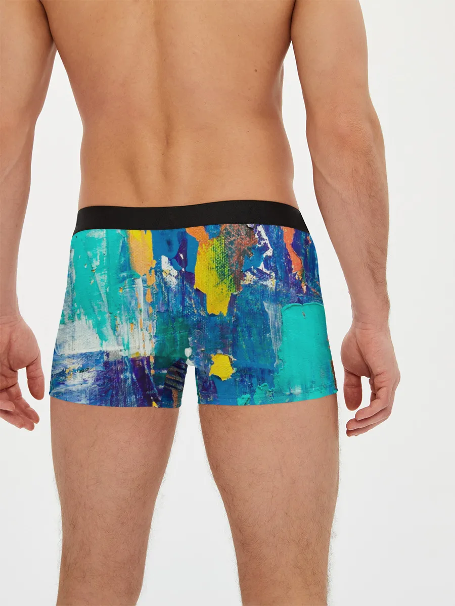 Мужские трусы боксеры / Краской по ткани