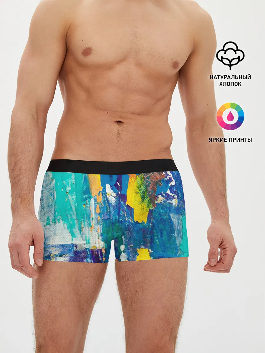 Мужские трусы боксеры / Краской по ткани