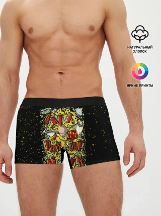 Мужские трусы боксеры / Сайта пробивает стену One Punch-Man