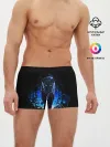Мужские трусы боксеры / Черная пантера пятна краски
