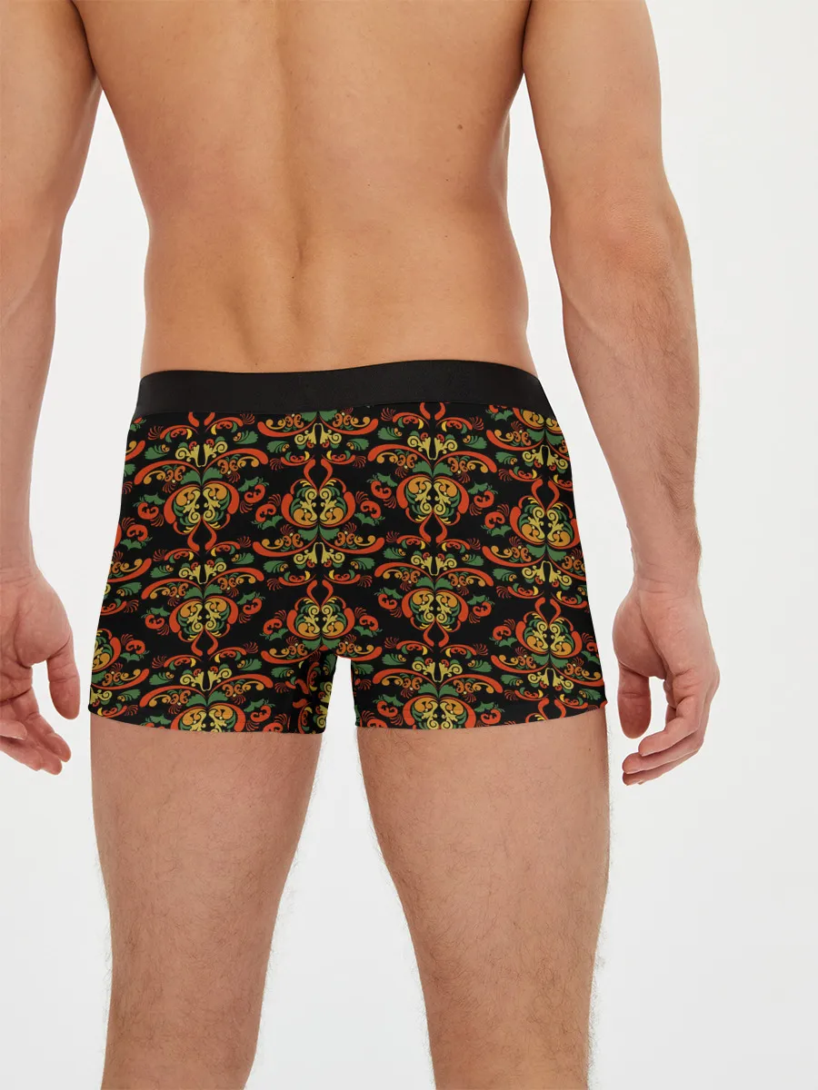 Мужские трусы боксеры / Хохломские узоры II