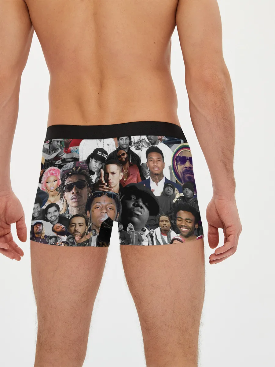 Мужские трусы боксеры / Рэп-Коллаж