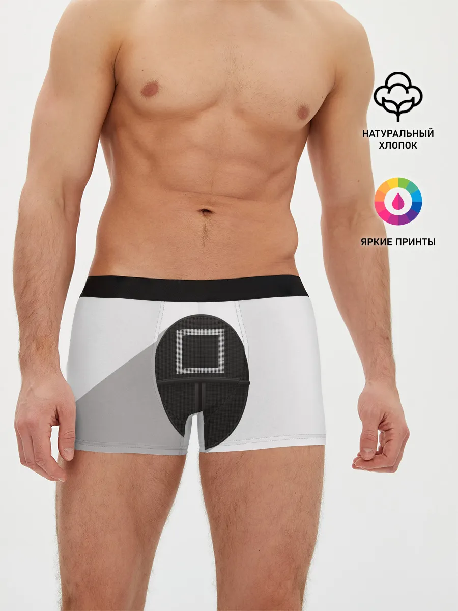 Мужские трусы боксеры / ИГРА В КАЛЬМАРА КВАДРАТ | SQUID GAME